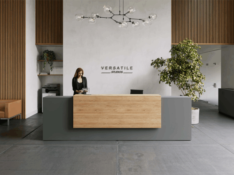 reception desk corporate